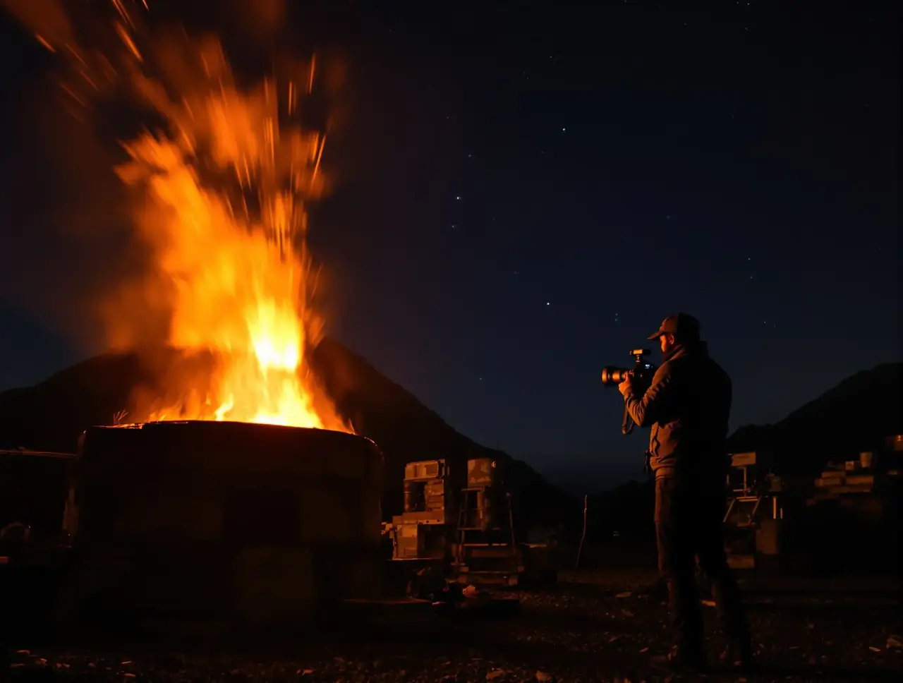 夜访陶窑：只为拍出最好的火焰